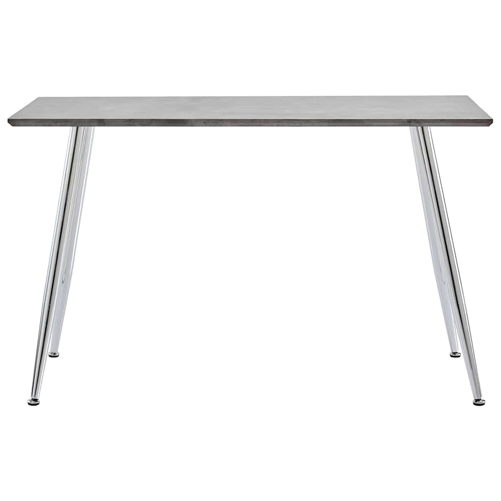 Τραπεζαρία Ασημί / Χρώμα Σκυροδέματος 120 x 60 x 74 εκ. από MDF