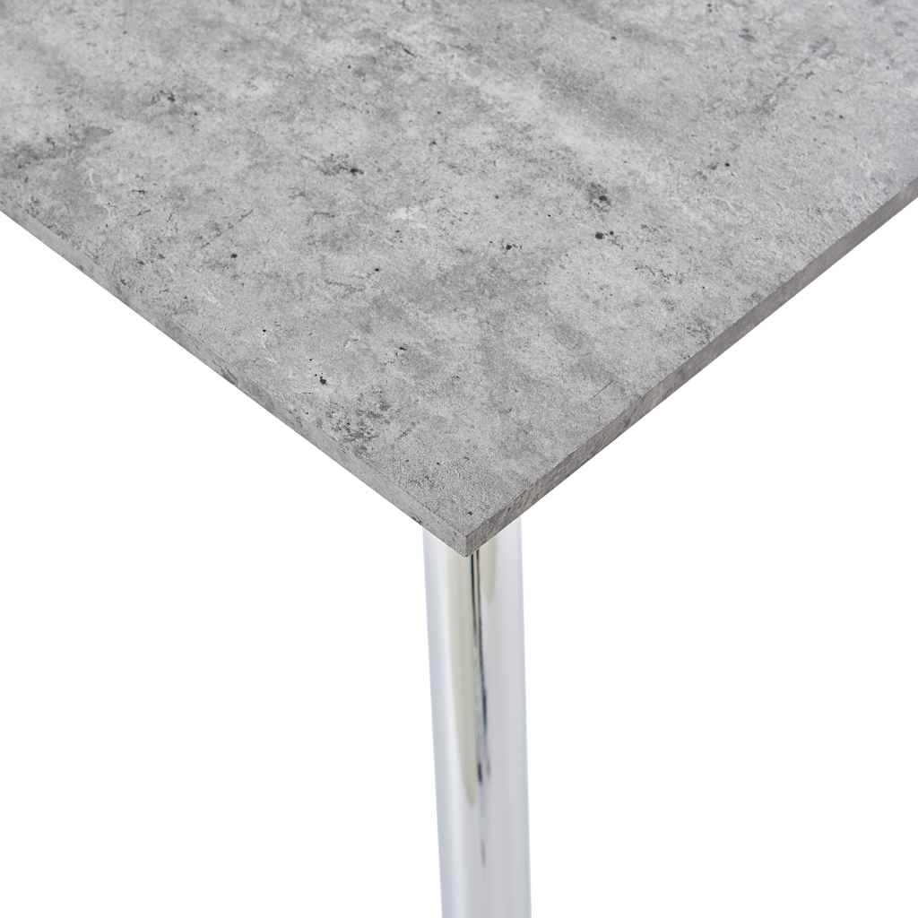 Τραπεζαρία Ασημί / Χρώμα Σκυροδέματος 120 x 60 x 74 εκ. από MDF