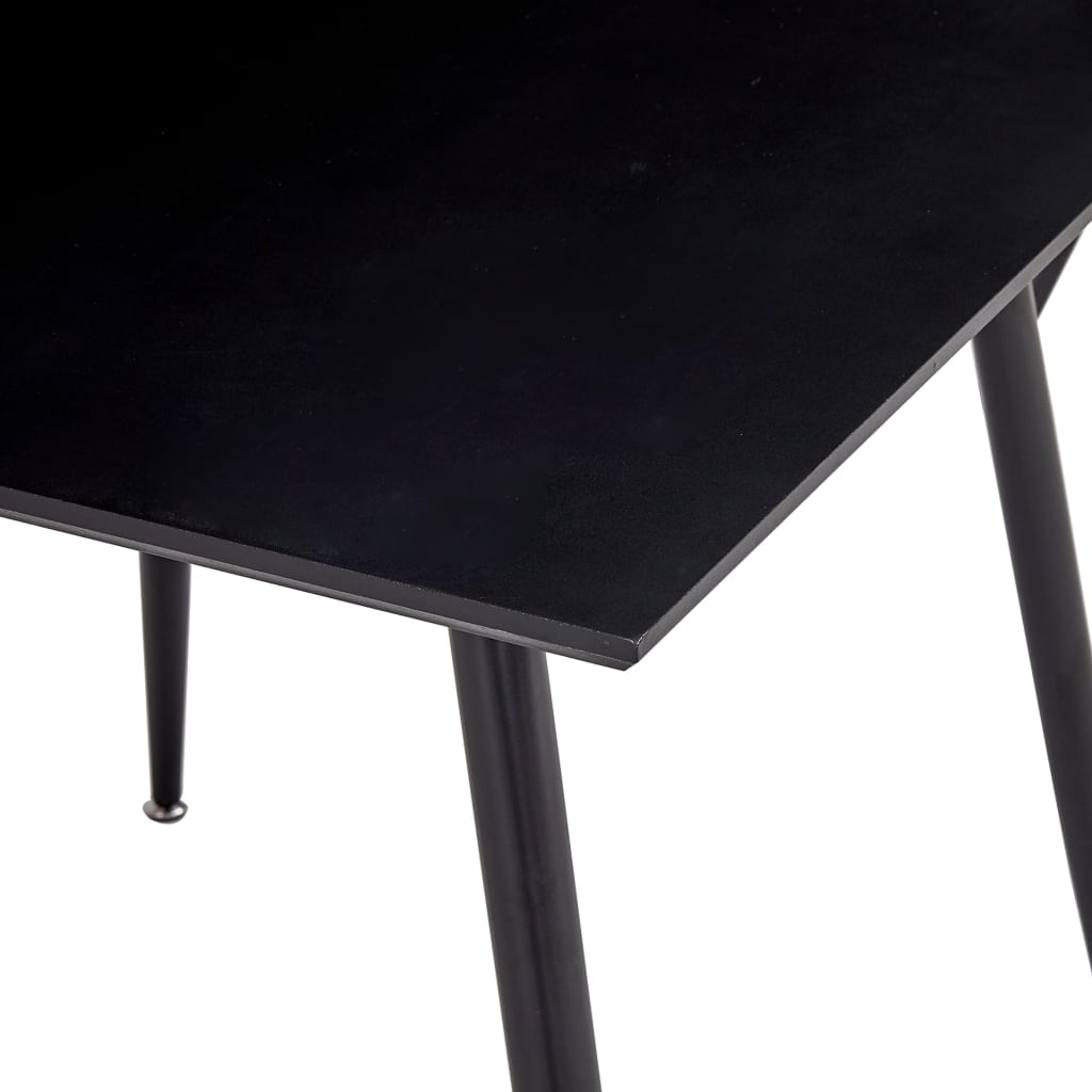 Τραπεζαρία Μαύρη 80,5 x 80,5 x 73 εκ. από MDF