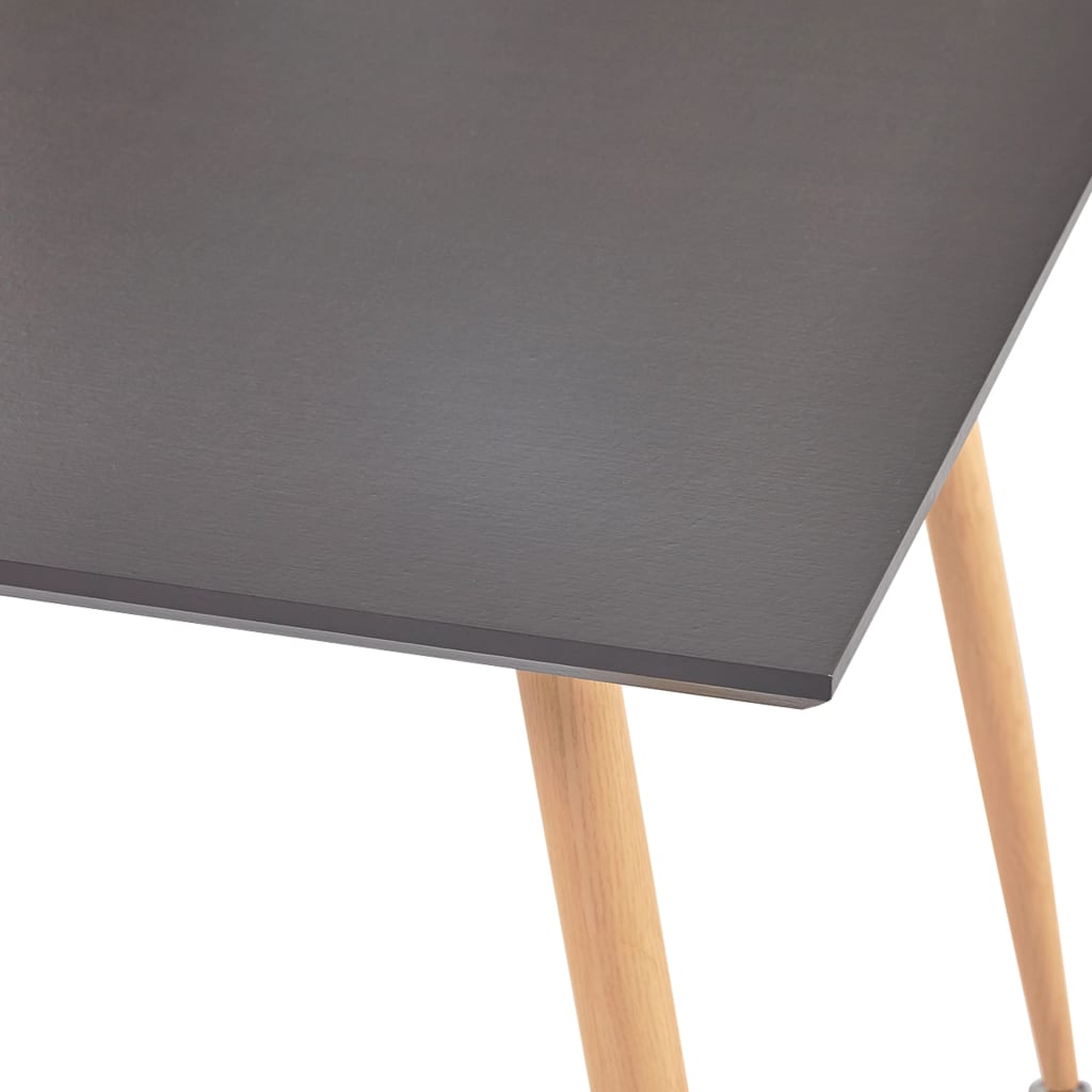 Τραπεζαρία Γκρι / Χρώμα Δρυός 80,5 x 80,5 x 73 εκ. από MDF - Pakobazaar