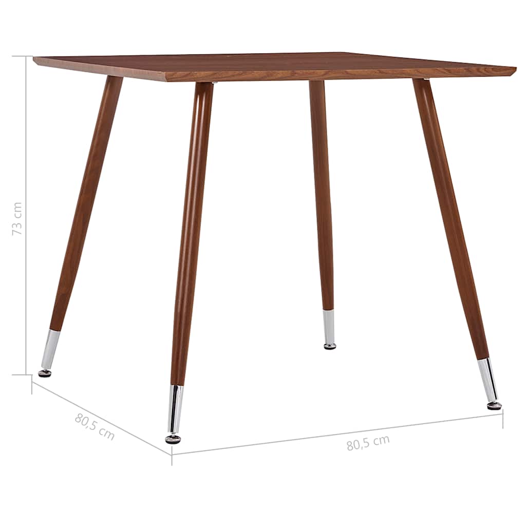 Τραπεζαρία Καφέ 80,5 x 80,5 x 73 εκ. από MDF