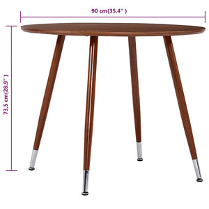 Τραπεζαρία Καφέ 90 x 73,5 εκ. από MDF