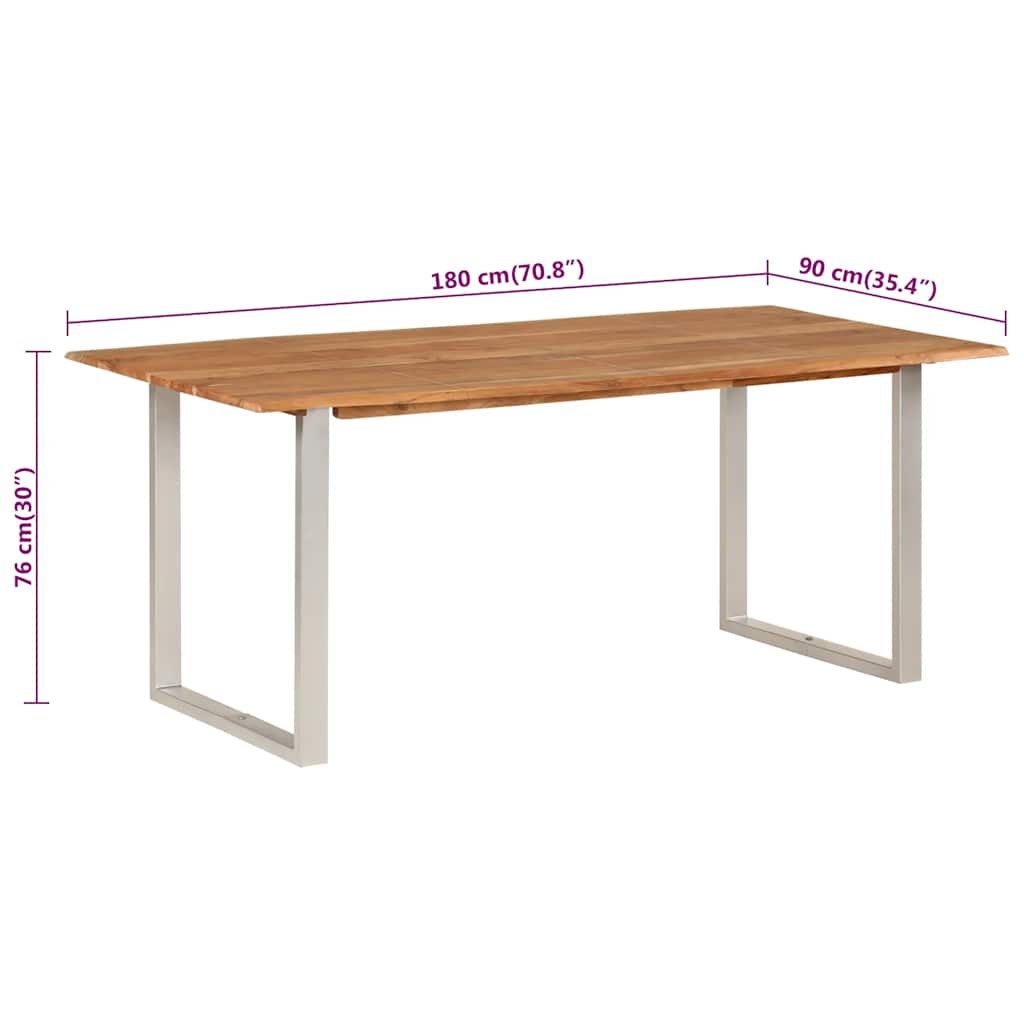 Τραπεζαρία 180 x 90 x 76 εκ. από Μασίφ Ξύλο Ακακίας - PAKOBAZAAR