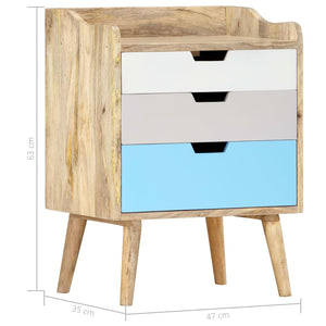 Κομοδίνο 47 x 35 x 63 εκ. από Μασίφ Ξύλο Μάνγκο - PAKOBAZAAR