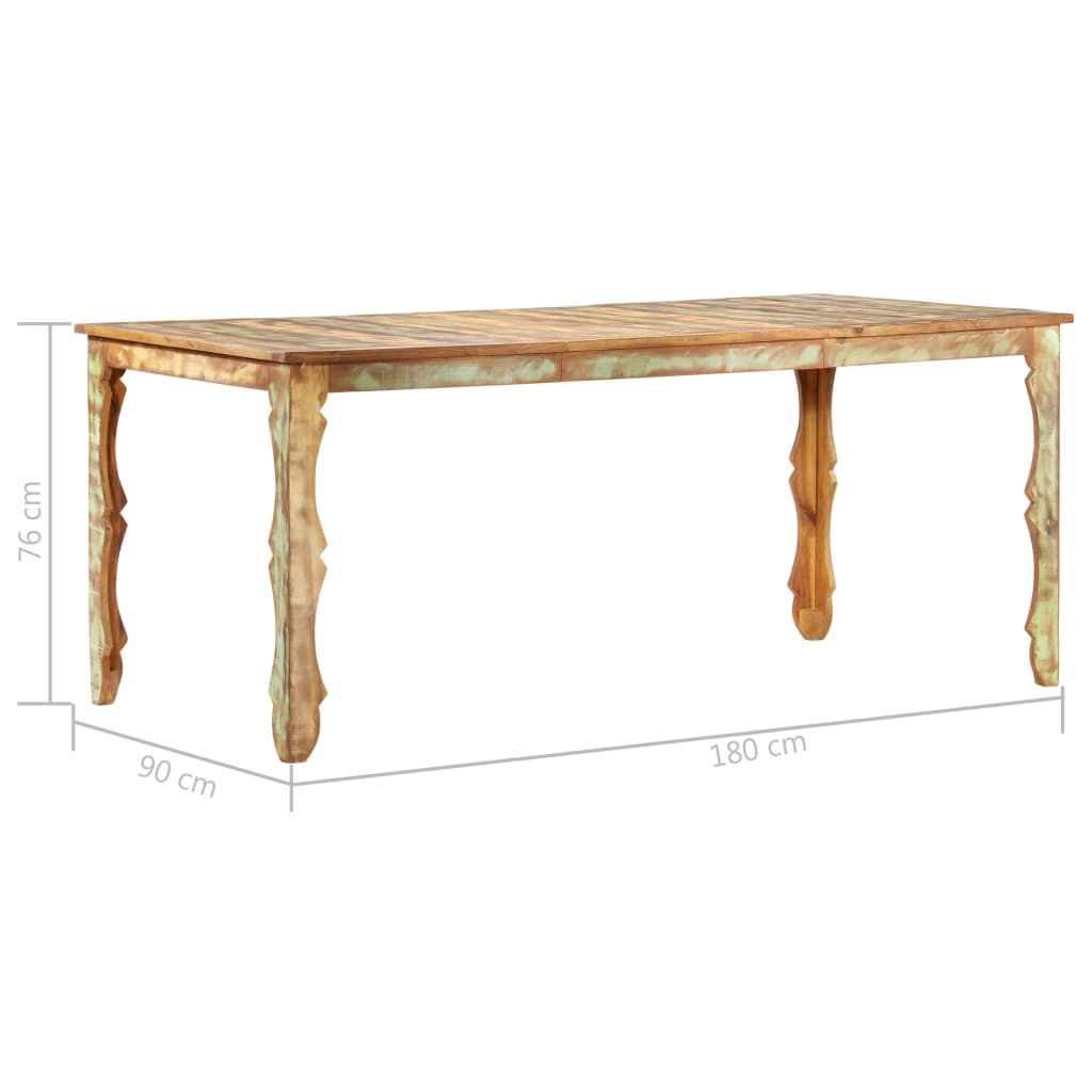 Τραπεζαρία 180 x 90 x 76 εκ. από Μασίφ Ανακυκλωμένο Ξύλο - Pakobazaar