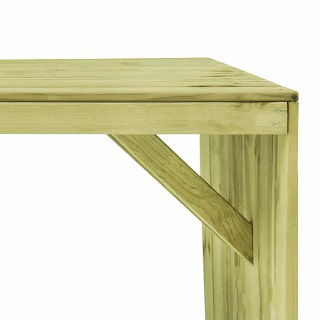 Τραπέζι Κήπου 220 x 101,5 x 80 εκ. από Εμποτισμένο Ξύλο Πεύκου