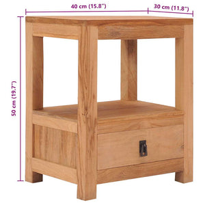 Κομοδίνο 40 x 30 x 50 εκ. από Μασίφ Ξύλο Teak - PAKOBAZAAR