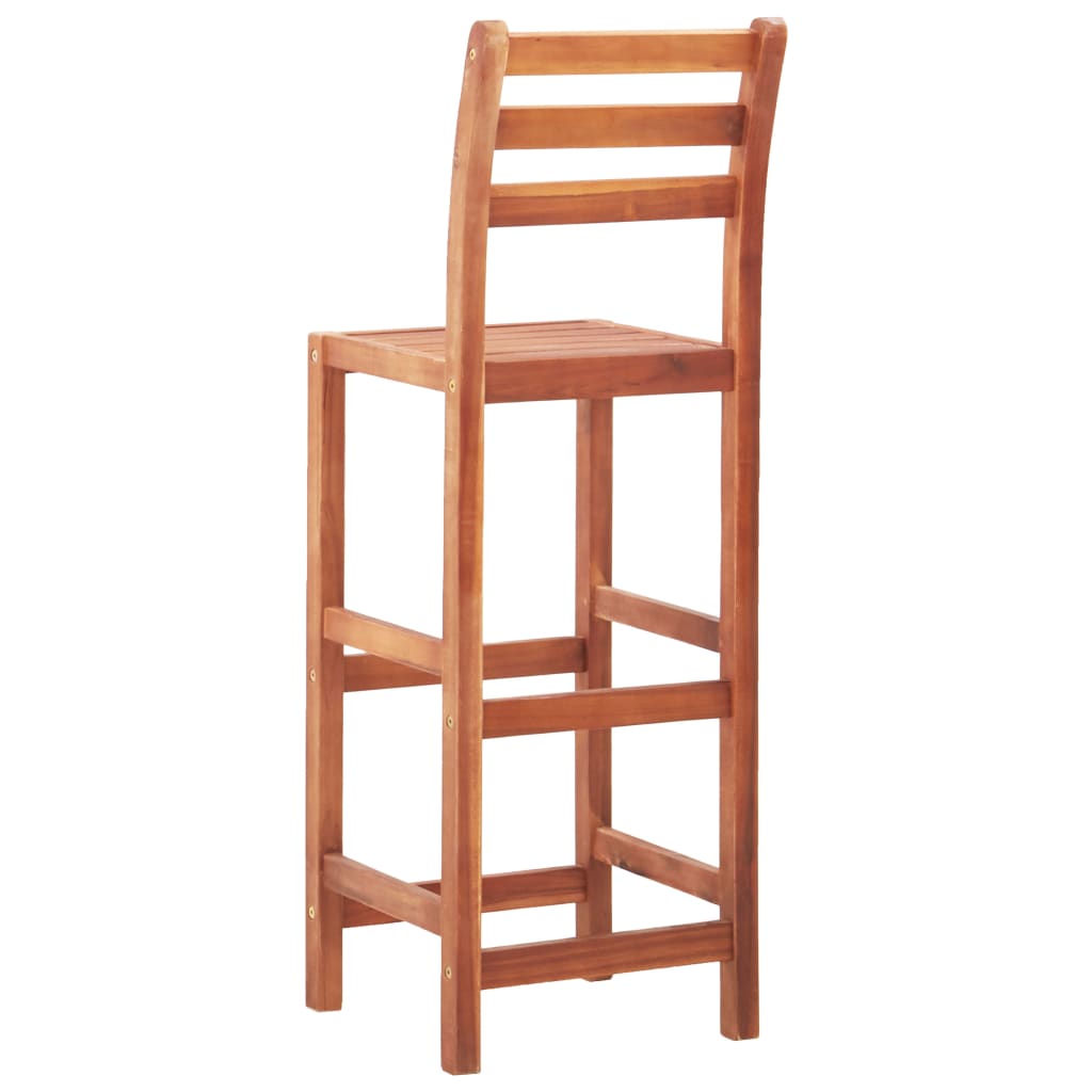 Σετ Επίπλων Μπαρ Εξωτ. Χώρου 3 τεμ. Πλακάκι/Μασίφ Ξύλο Ακακίας