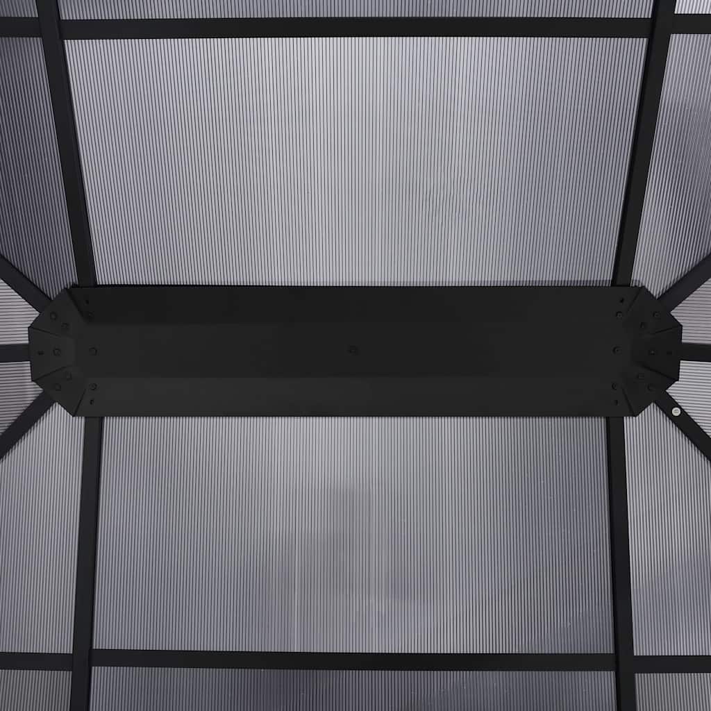 Κιόσκι με Κουρτίνες Ανθρακί 400 x 300 x 265 εκ.