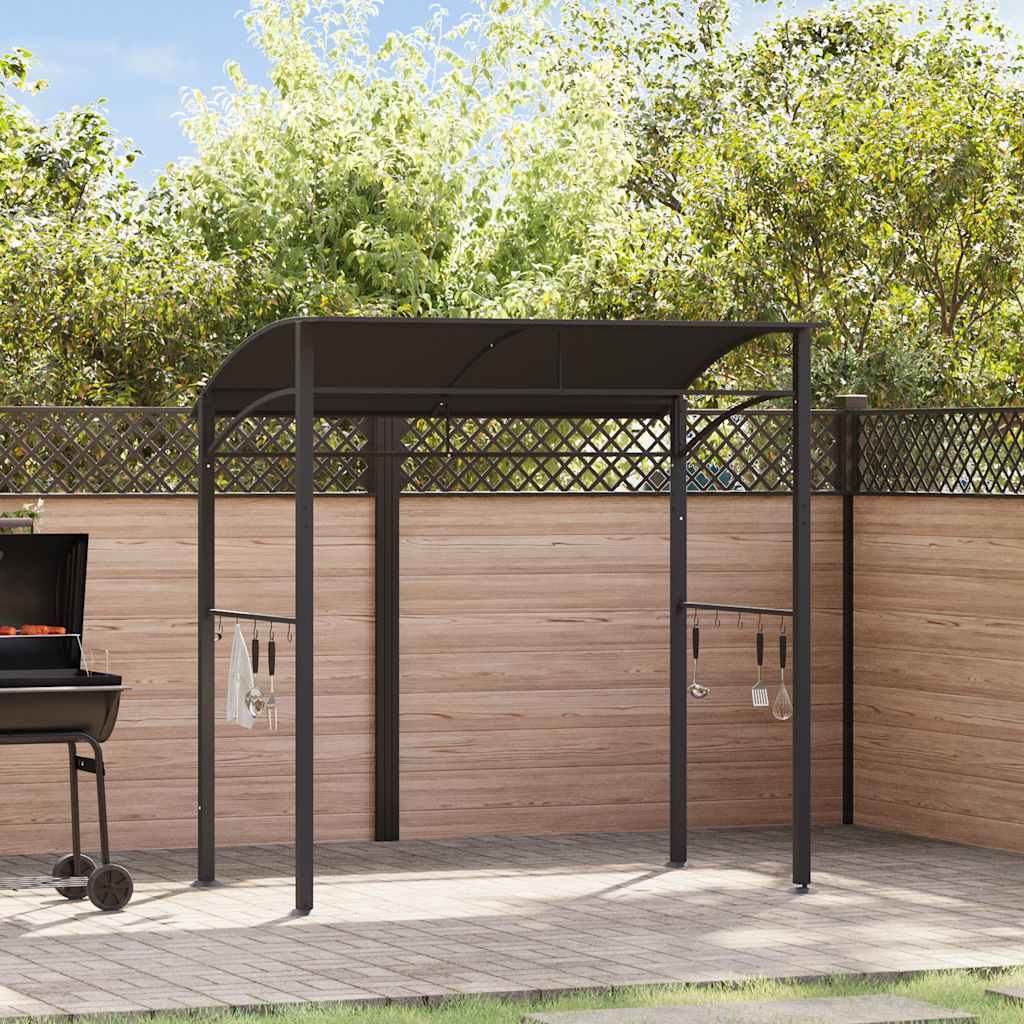 Κιόσκι Ψησταριάς Ανθρακί 215 x 150 x 220 εκ. Ατσάλινο - Pakobazaar