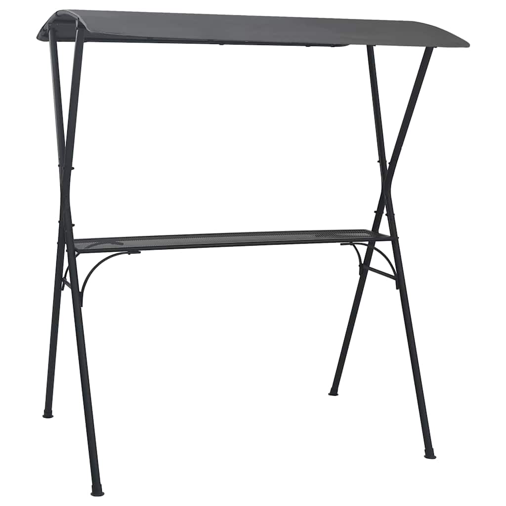 Τραπέζι Μπαρ με Οροφή Ανθρακί 175 x 150 x 207 εκ. Ατσάλινο