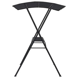 Τραπέζι Μπαρ με Οροφή Ανθρακί 175 x 150 x 207 εκ. Ατσάλινο