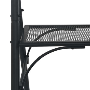 Τραπέζι Μπαρ με Οροφή Ανθρακί 175 x 150 x 207 εκ. Ατσάλινο