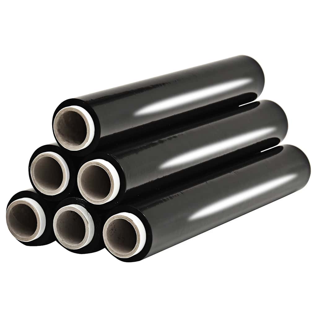 Μεμβράνη Συσκευασίας 6 Ρολά Μαύρη 23 μικρόμετρα 624 μ.