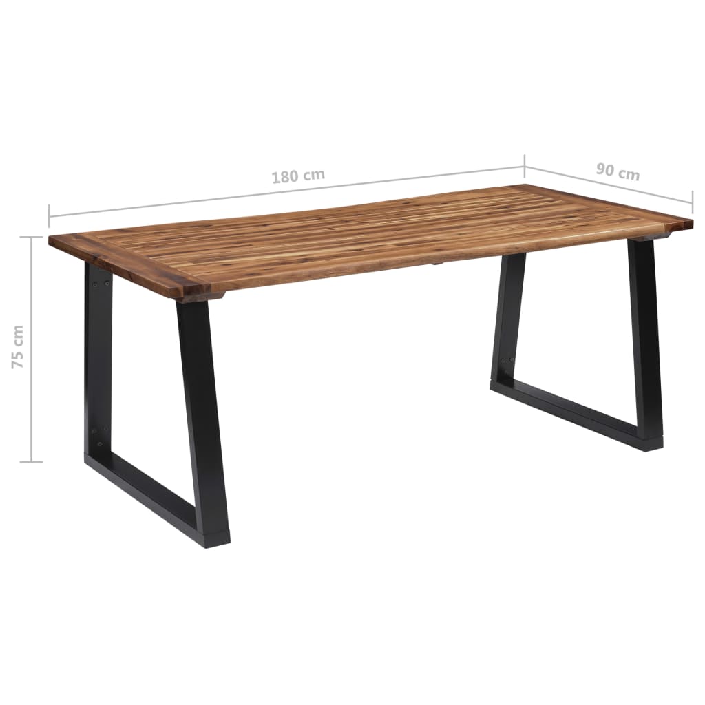 Τραπεζαρία 180 x 90 εκ. από Μασίφ Ξύλο Ακακίας - PAKOBAZAAR