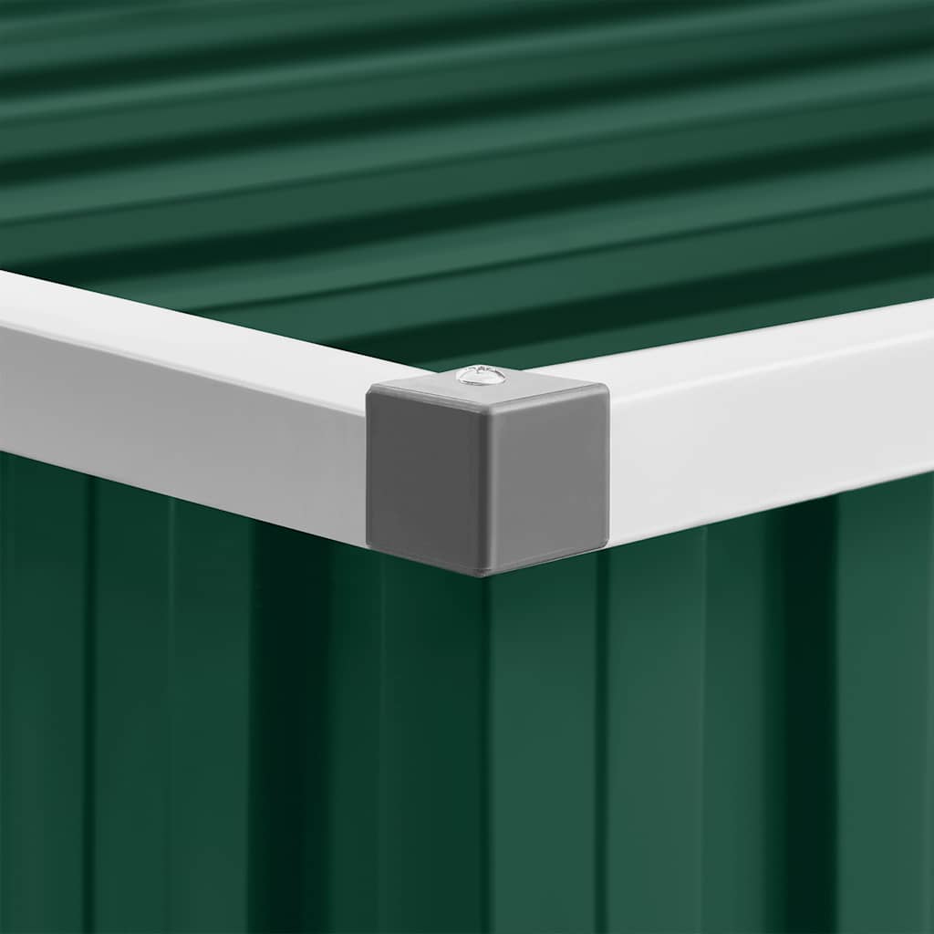 Αποθήκη Κήπου Πράσινη 195x198x159 εκ. από Γαλβανισμένο Ατσάλι - Pakobazaar