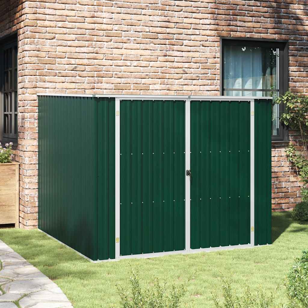 Αποθήκη Κήπου Πράσινη 195x198x159 εκ. από Γαλβανισμένο Ατσάλι - Pakobazaar