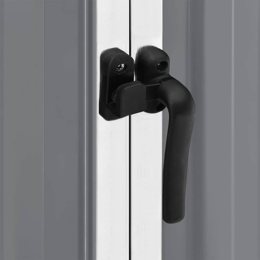 Αποθήκη Κήπου Γκρι 195 x 198 x 159 εκ. από Γαλβανισμένο Ατσάλι - Pakobazaar