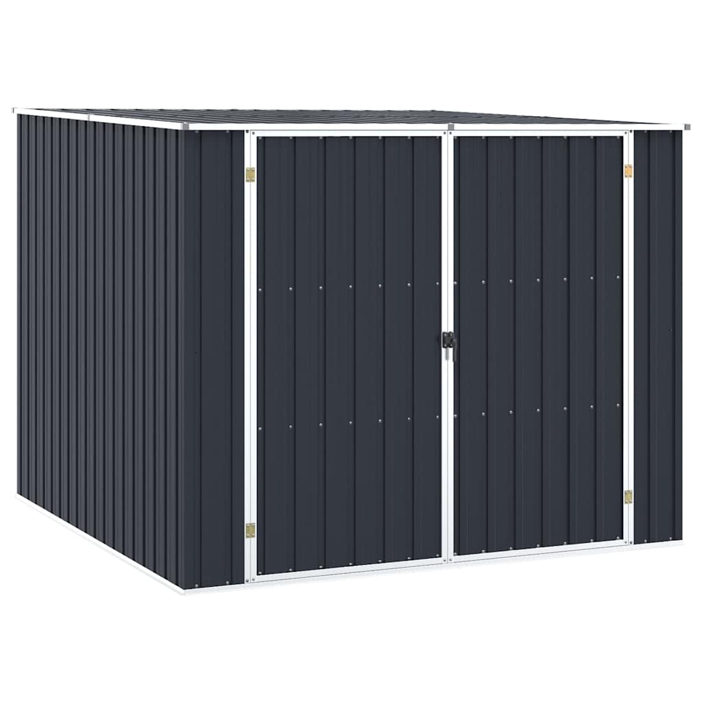 Αποθήκη Κήπου Ανθρακί 195x198x159 εκ. από Γαλβανισμένο Ατσάλι - Pakobazaar