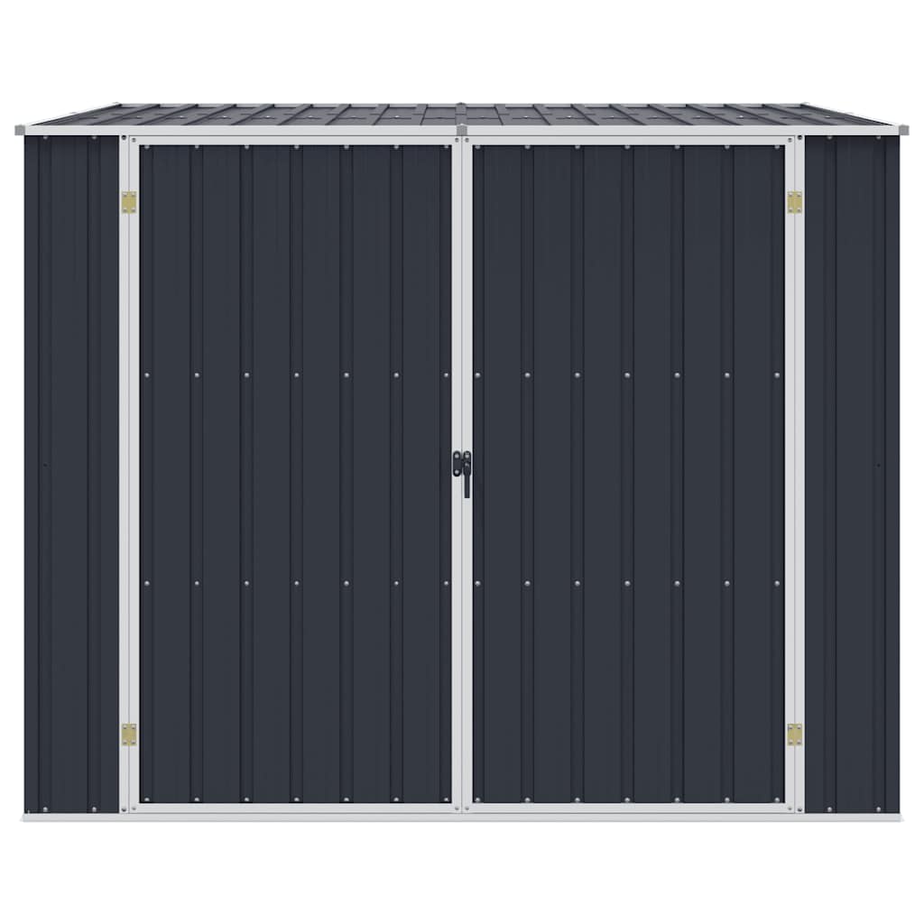 Αποθήκη Κήπου Ανθρακί 195x198x159 εκ. από Γαλβανισμένο Ατσάλι - Pakobazaar