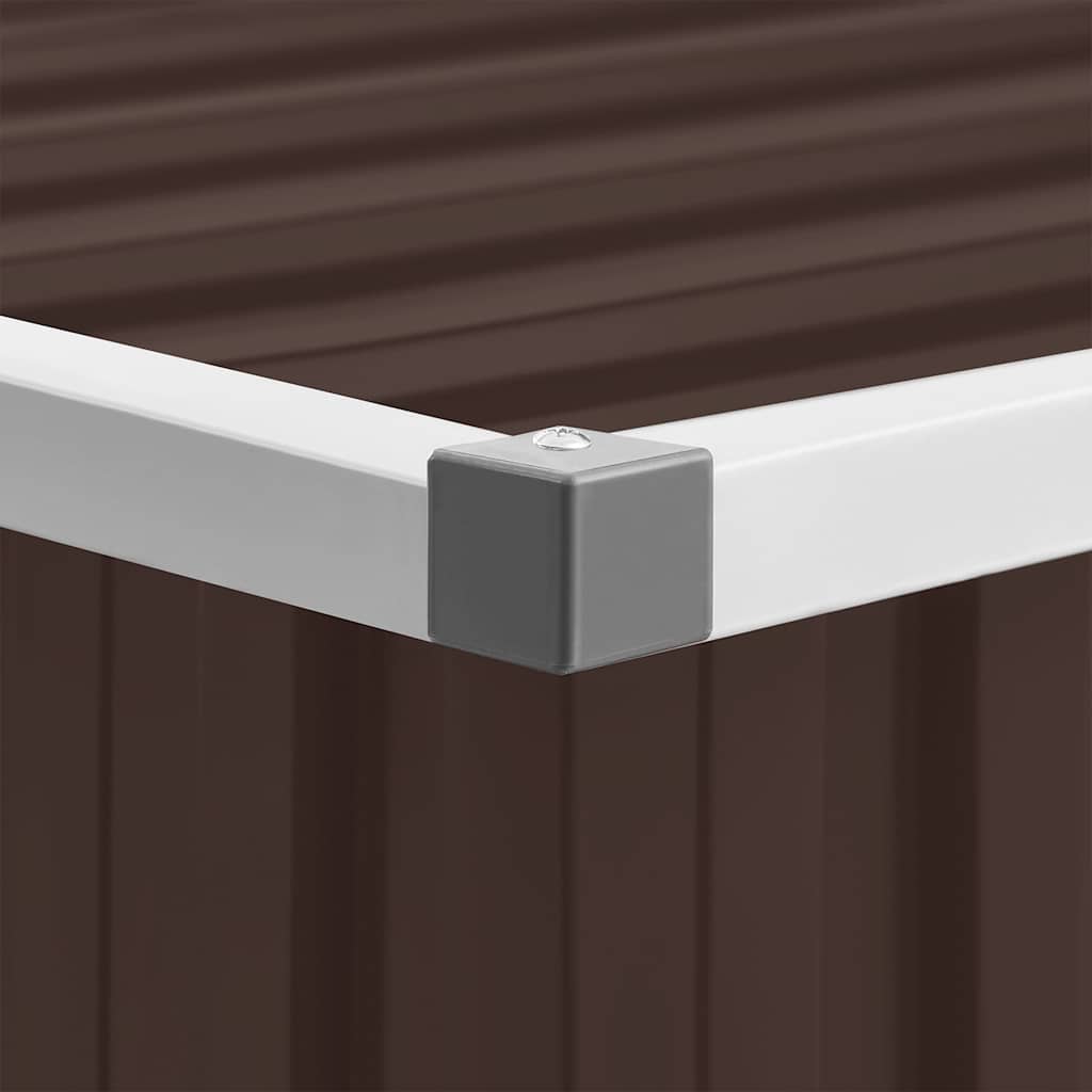 Κουτί Αποθήκευσης Κήπου Καφέ 109 x 67 x 65 εκ.