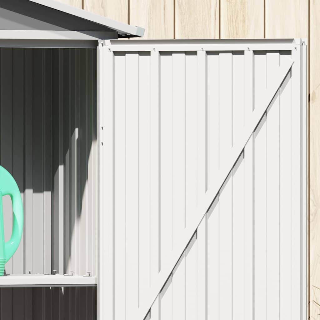 Αποθήκη Κήπου Γκρι 116x45x175 εκ. από Γαλβανισμένο Ατσάλι - Pakobazaar