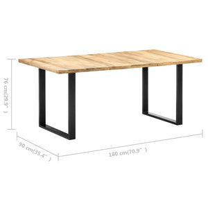Τραπεζαρία 180 x 90 x 76 εκ. από Μασίφ Ξύλο Μάνγκο