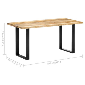 Τραπεζαρία 160 x 80 x 75 εκ. από Μασίφ Ξύλο Μάνγκο