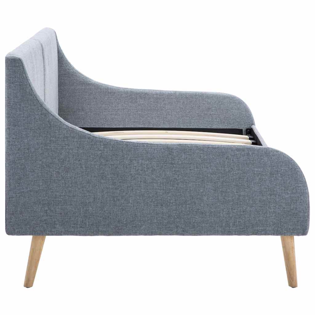 Πλαίσιο Daybed Ανοιχτό Γκρι Υφασμάτινο + Στρώμα Αφρού Μνήμης