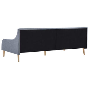 Πλαίσιο Daybed Ανοιχτό Γκρι Υφασμάτινο + Στρώμα Αφρού Μνήμης