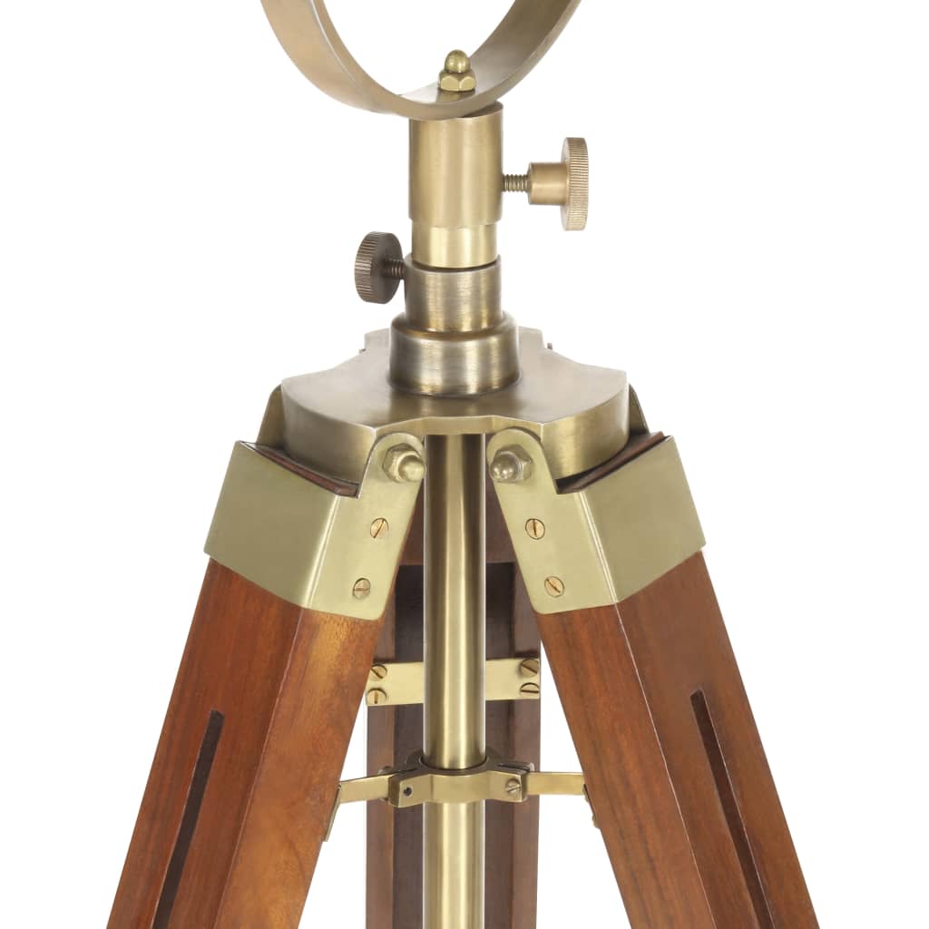 Φωτιστικό Δαπέδου με Τρίποδο 165 εκ. από Μασίφ Ξύλο Μάνγκο - Pakobazaar