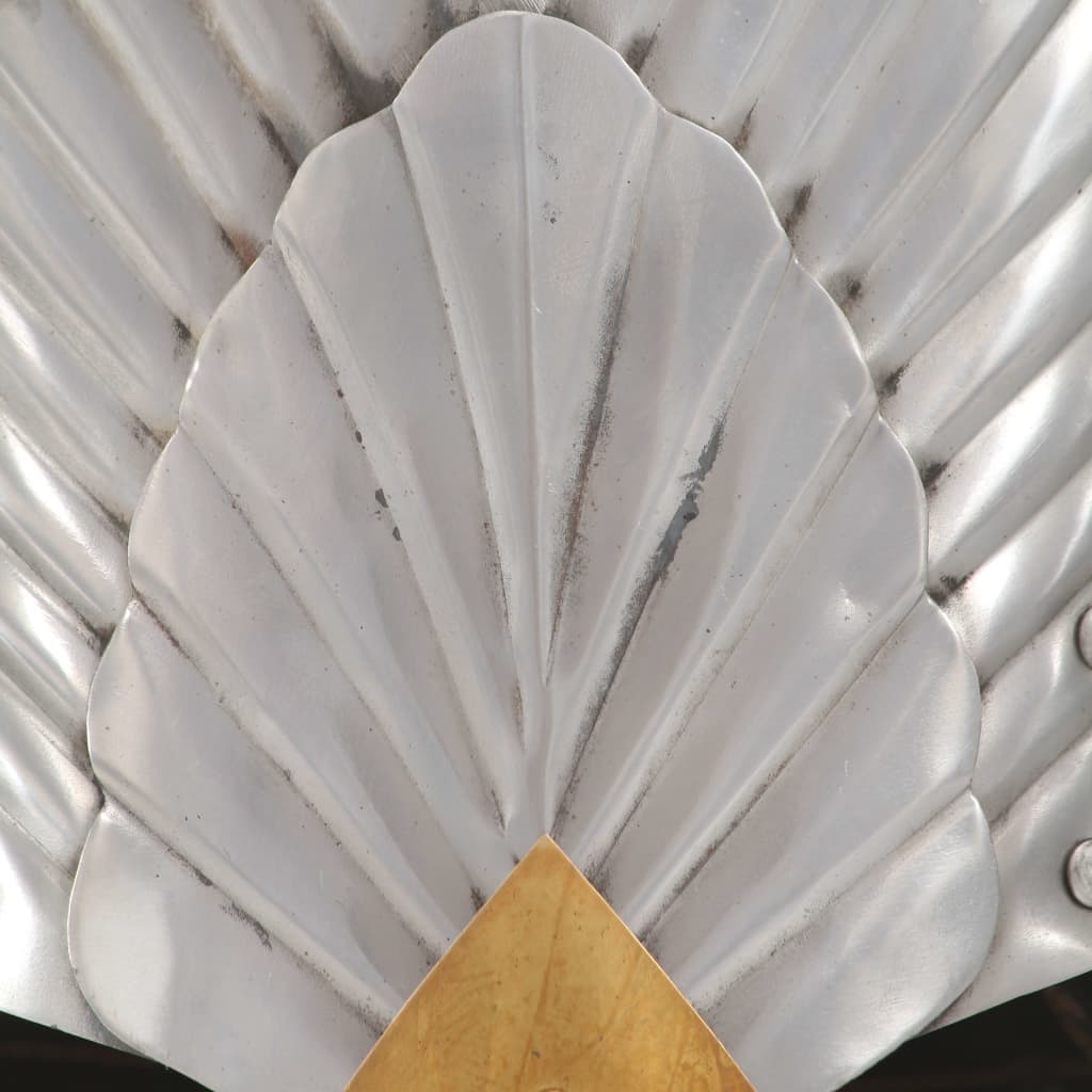 Κράνος Ιππότη Φανταστικό Μεσαιωνικό Ρέπλικα LARP Ασημί Ατσάλινο - PAKOBAZAAR