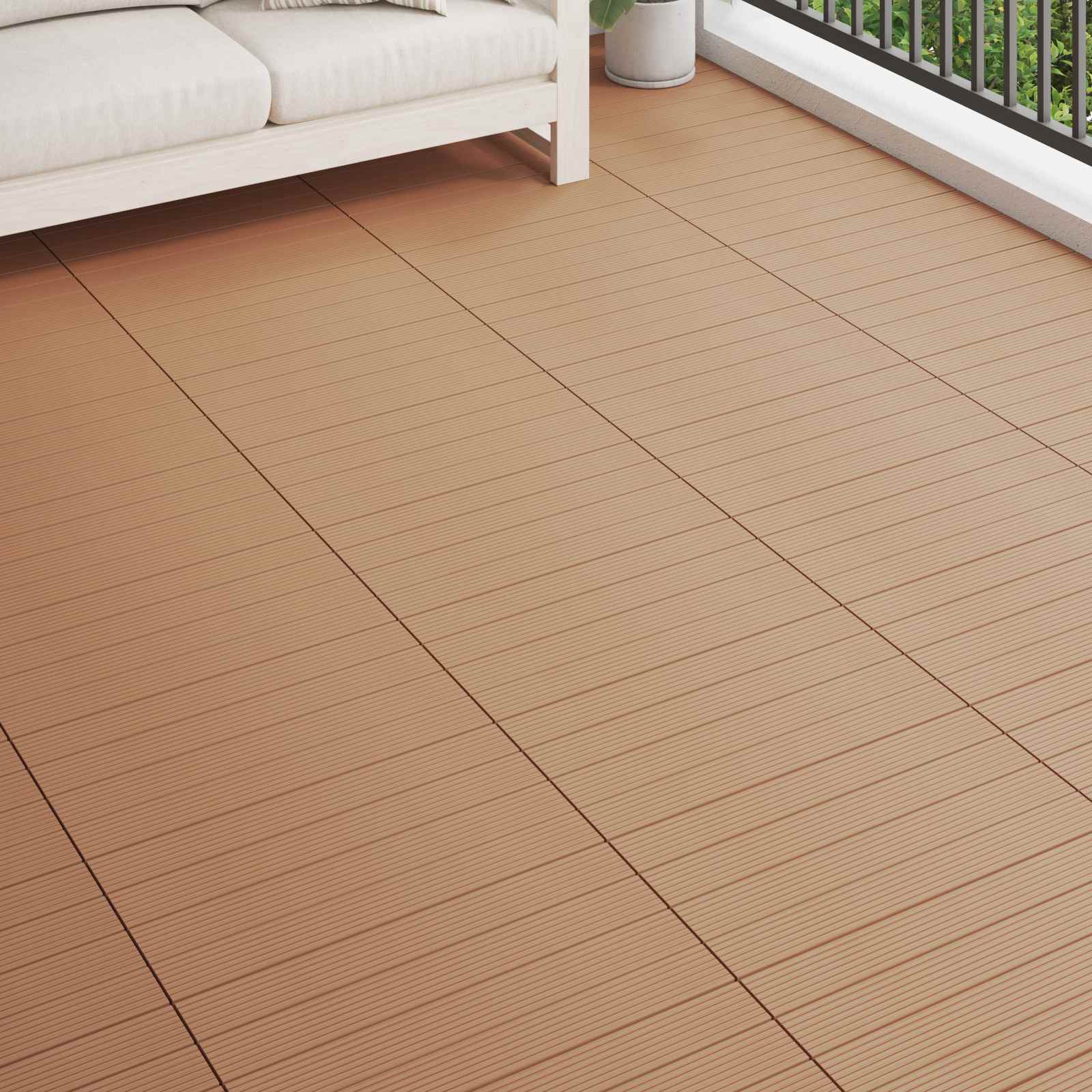 Πλάκα Κατασκευής 6 pcs Καφέ 60 x 30 cm WPC - Pakobazaar