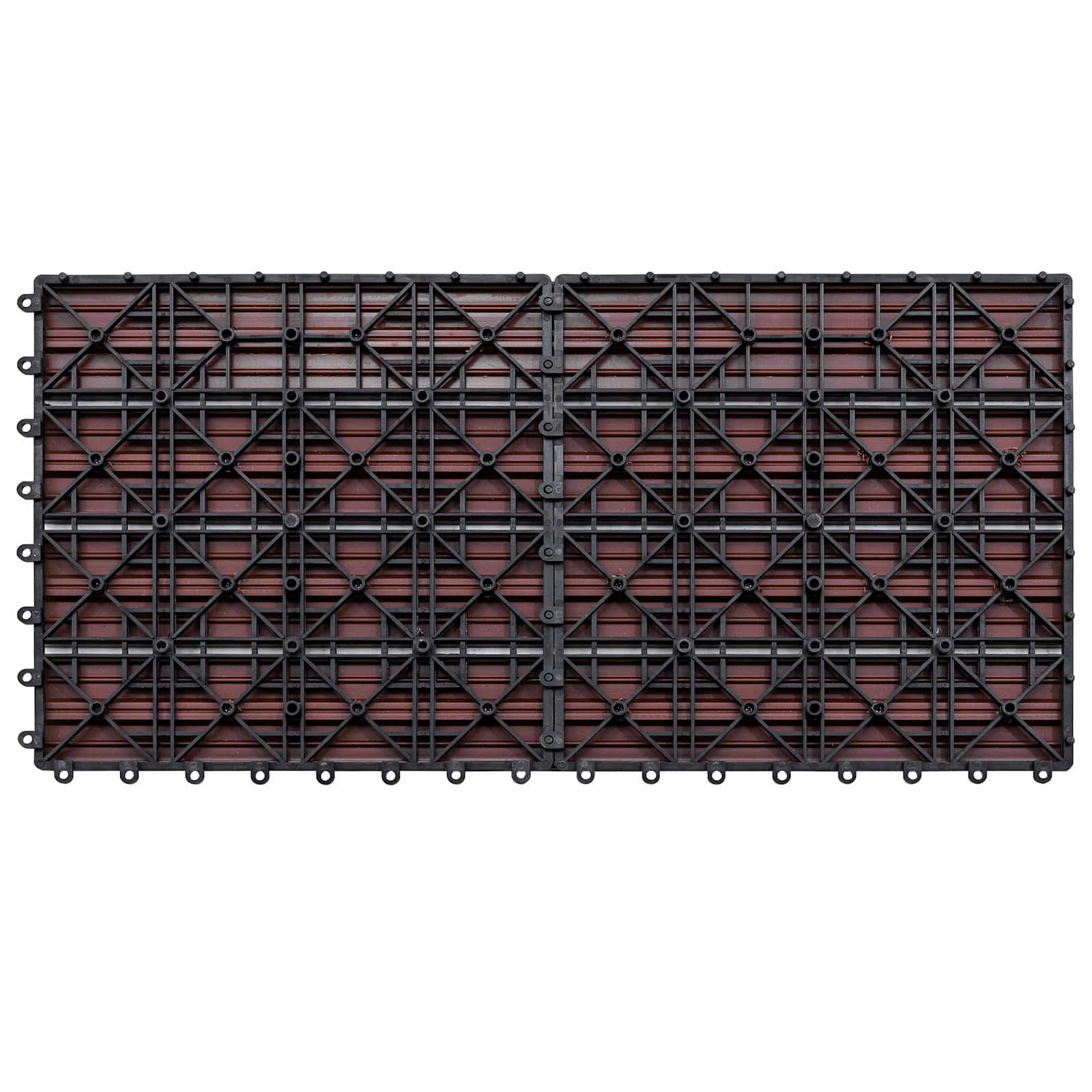 Πλάκα Κατασκευής 6 pcs Καφέ 60 x 30 cm WPC - Pakobazaar