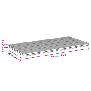 Πλάκα Κατασκευής 6 pcs Καφέ 60 x 30 cm WPC - Pakobazaar