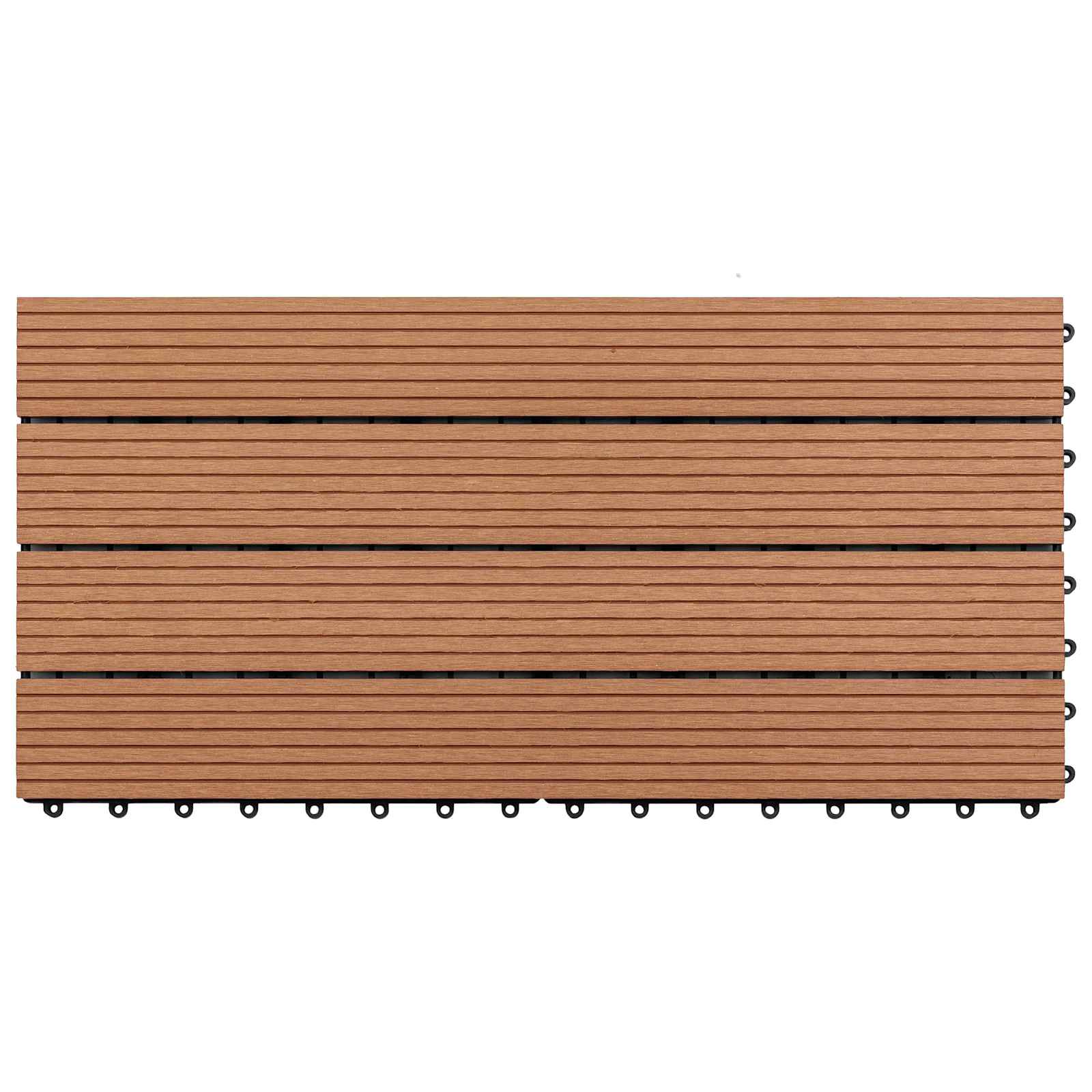 Πλάκα Κατασκευής 6 pcs Καφέ 60 x 30 cm WPC - Pakobazaar