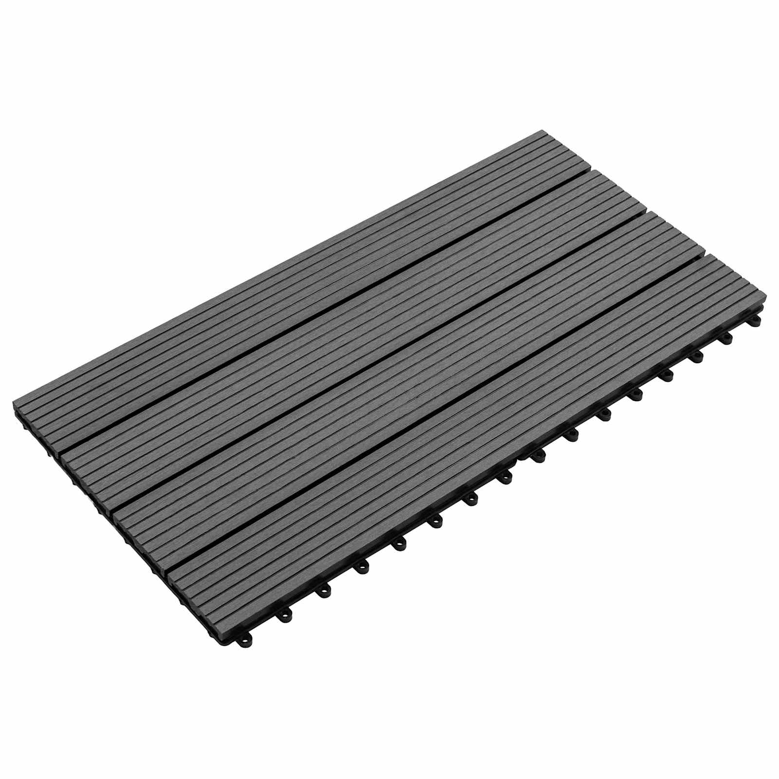 Πλάκα Κατασκευής 6 pcs Γκρι 60 x 30 cm WPC - Pakobazaar