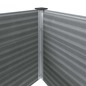 Ζαρντινιέρα Υπερυψωμένη Γκρι 250 x 100 x 91 εκ. από WPC