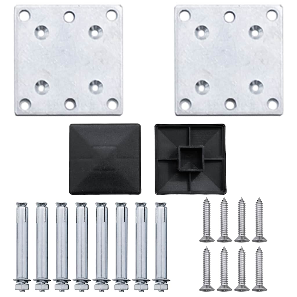 Πάνελ Περίφραξης Γκρι 180 x 105 εκ. από WPC - Pakobazaar