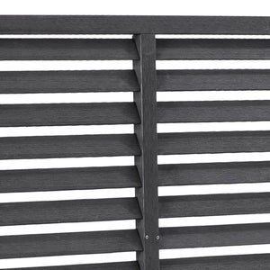 Πάνελ Περίφραξης με Περσίδες Γκρι 170 x 170 εκ. από WPC