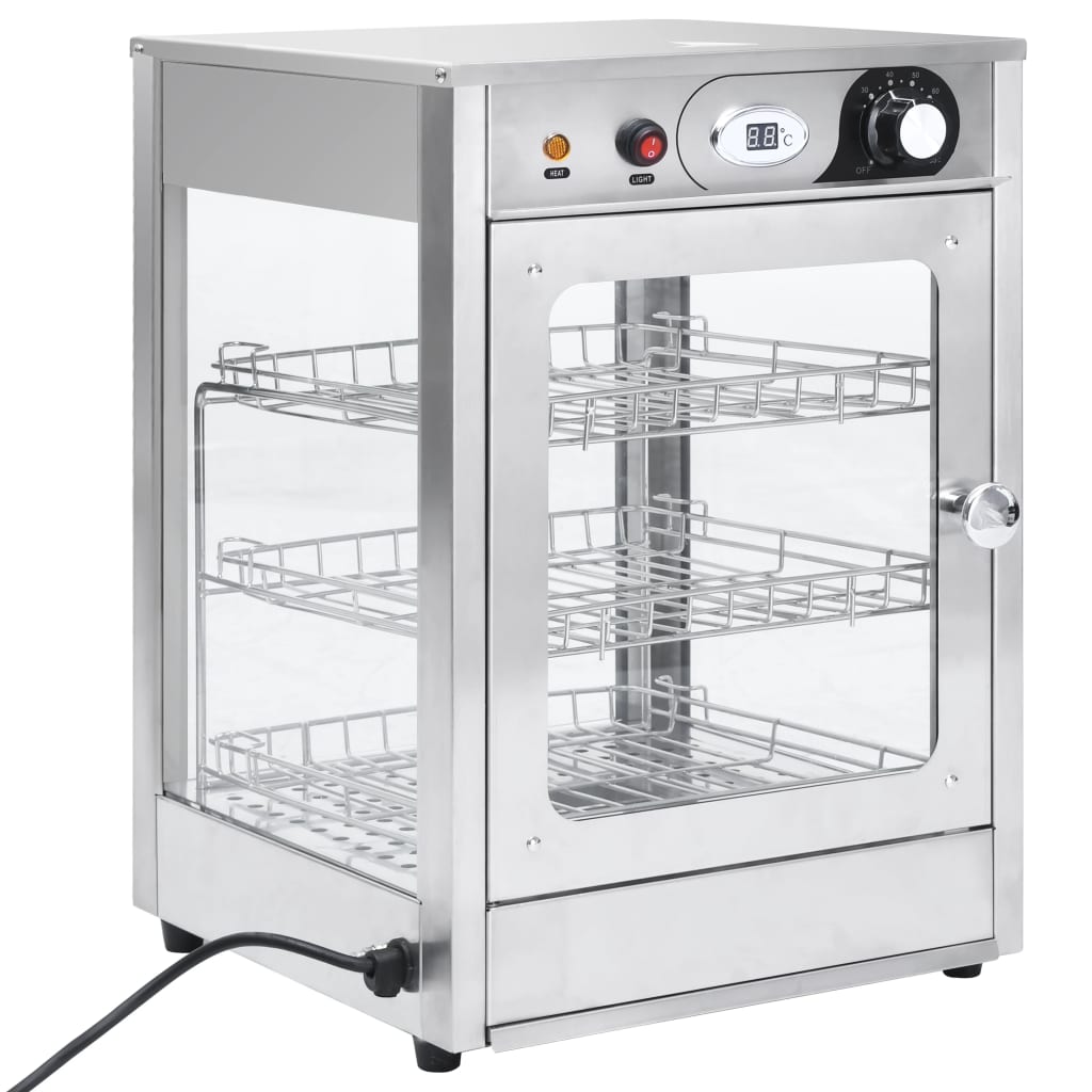 Βιτρίνα Θερμαινόμενη Gastronorm Ηλεκτρική 600 W Ανοξ. Ατσάλι