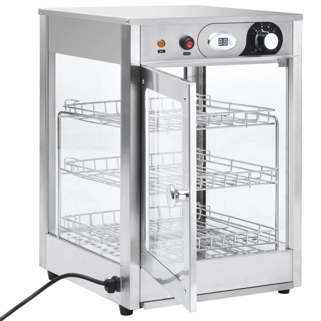 Βιτρίνα Θερμαινόμενη Gastronorm Ηλεκτρική 600 W Ανοξ. Ατσάλι
