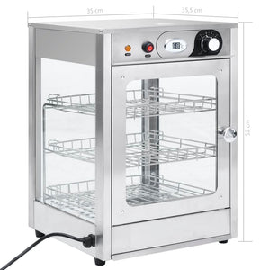 Βιτρίνα Θερμαινόμενη Gastronorm Ηλεκτρική 600 W Ανοξ. Ατσάλι