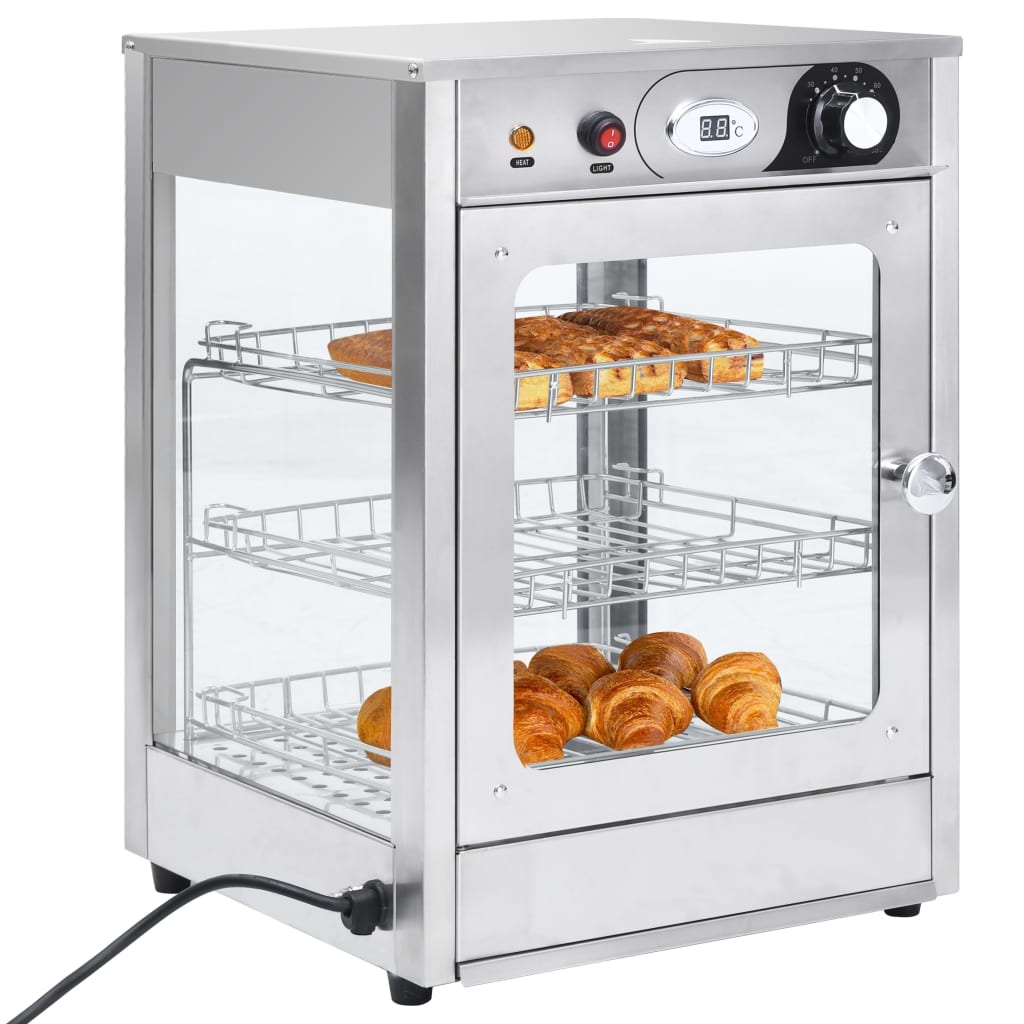 Βιτρίνα Θερμαινόμενη Gastronorm Ηλεκτρική 600 W Ανοξ. Ατσάλι
