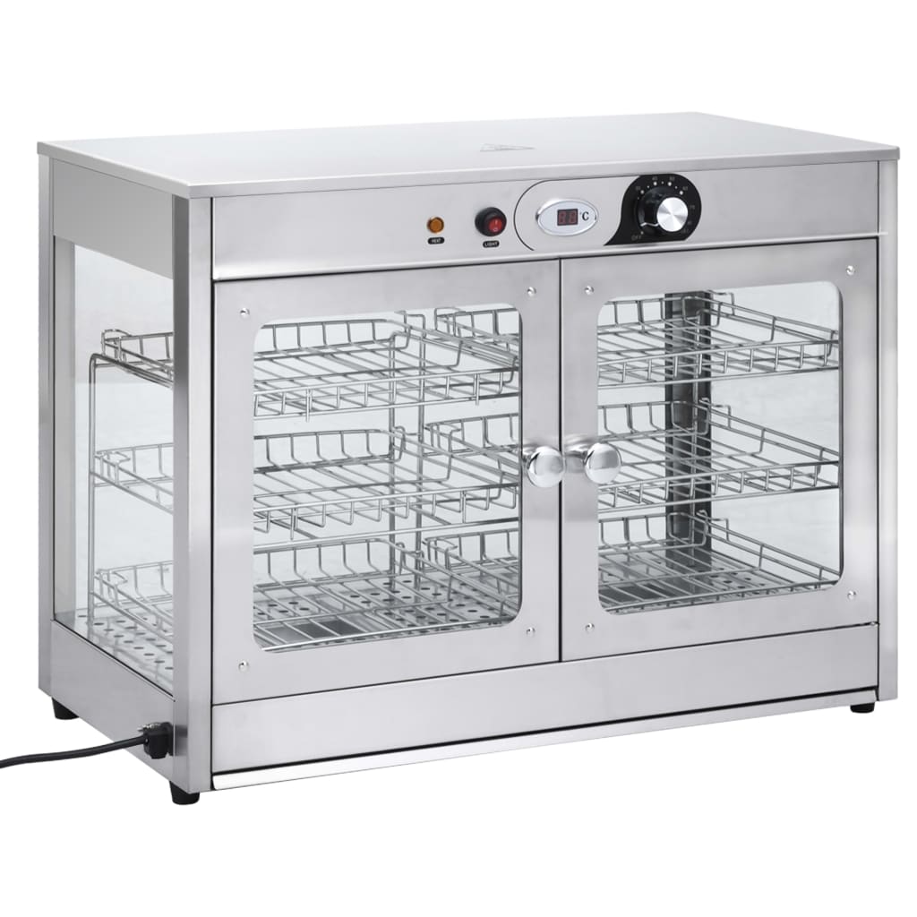 Βιτρίνα Θερμαινόμενη Gastronorm Ηλεκτρική 1200 W Ανοξ. Ατσάλι - Pakobazaar