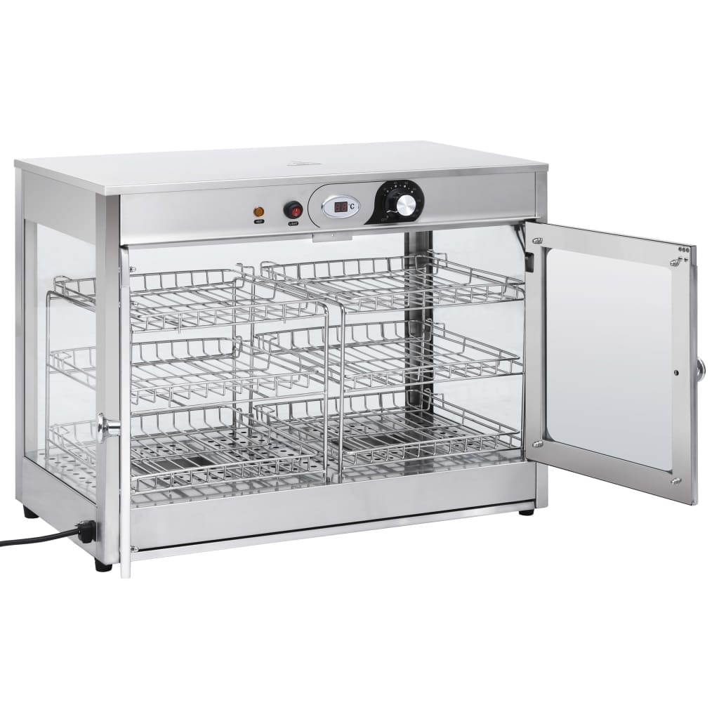 Βιτρίνα Θερμαινόμενη Gastronorm Ηλεκτρική 1200 W Ανοξ. Ατσάλι - Pakobazaar