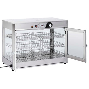 Βιτρίνα Θερμαινόμενη Gastronorm Ηλεκτρική 1200 W Ανοξ. Ατσάλι - Pakobazaar