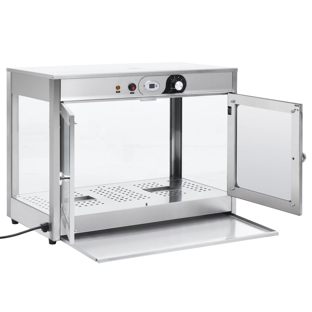 Βιτρίνα Θερμαινόμενη Gastronorm Ηλεκτρική 1200 W Ανοξ. Ατσάλι - Pakobazaar
