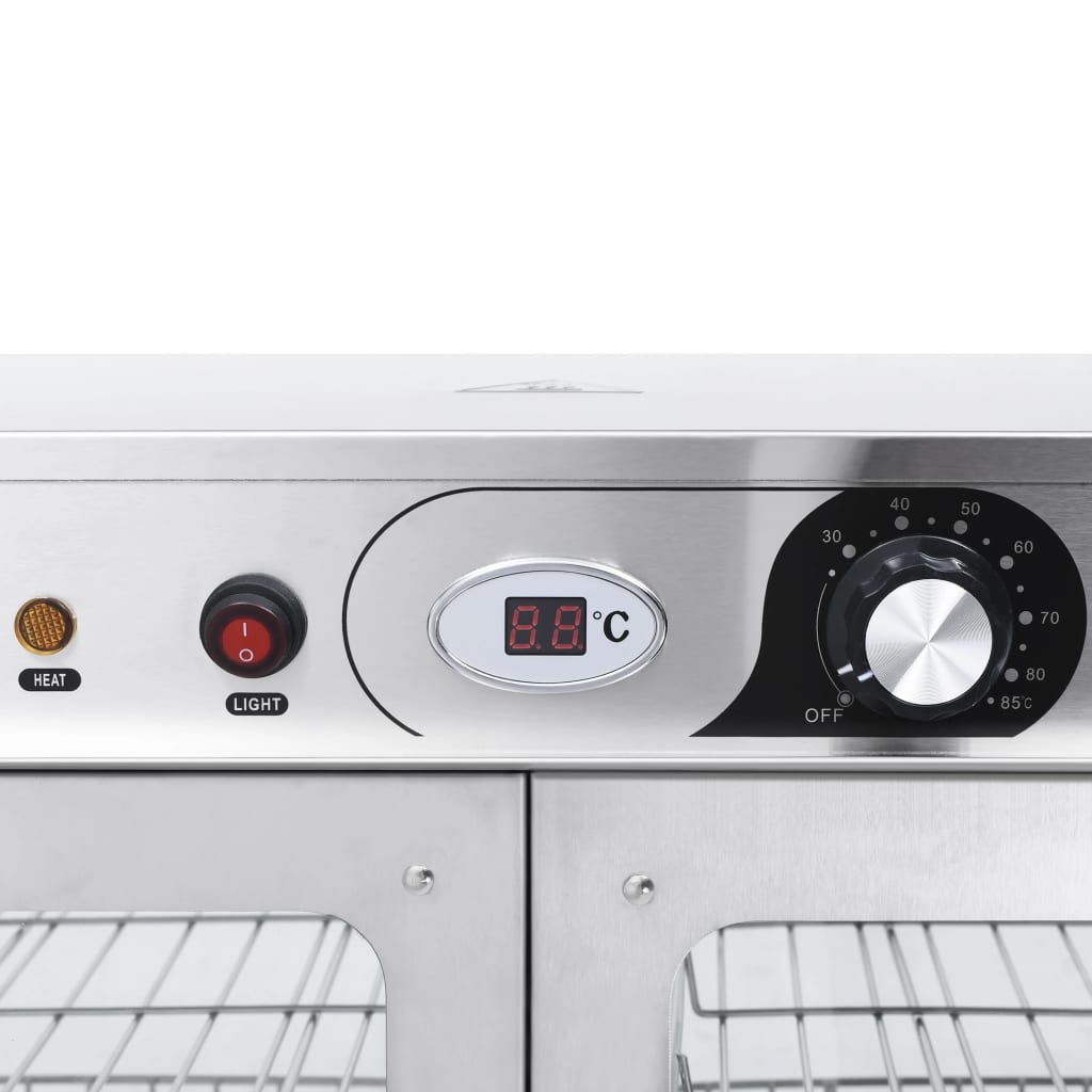Βιτρίνα Θερμαινόμενη Gastronorm Ηλεκτρική 1200 W Ανοξ. Ατσάλι - Pakobazaar