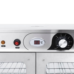 Βιτρίνα Θερμαινόμενη Gastronorm Ηλεκτρική 1200 W Ανοξ. Ατσάλι - Pakobazaar